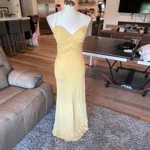CACHE Yellow Maxi Dress